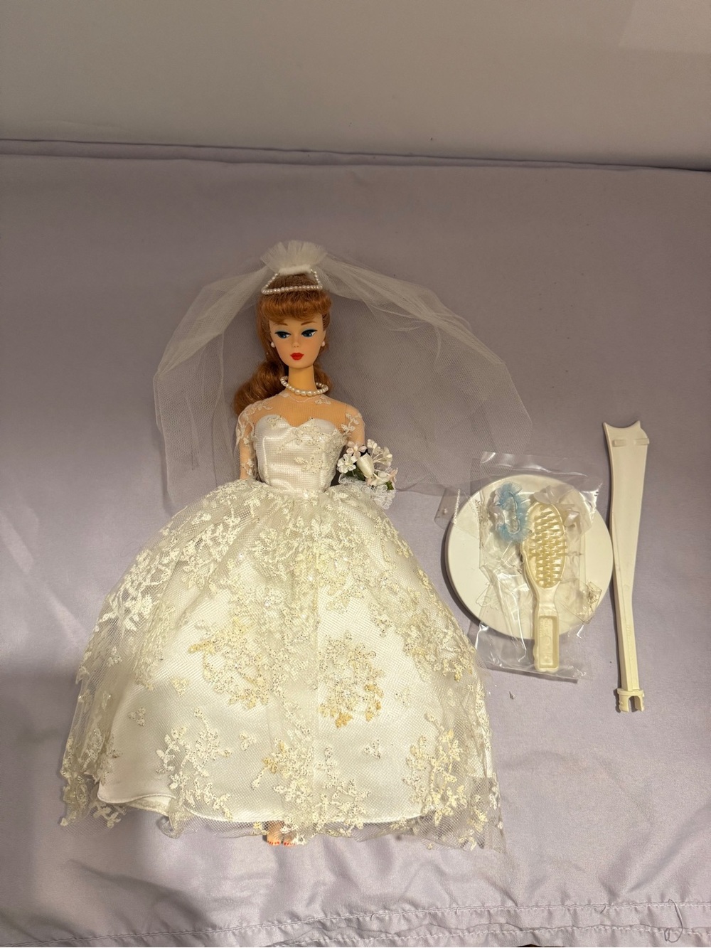 Barbie 1960 Blonde Wedding Day Reproduction Doll #17119 Complete No Box Blonde